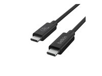 Belkin - USB-kabel - USB-C (hane) till USB-C (hane) - USB 2.0 / USB 3.0 / USB 3.2 / USB 4.0 /Thunderbolt 3 / Thunderbolt 4 - 2 m - 4K60Hz UHD-stöd, USB-strömförsörjning (240W) - svart INZ004BT2MBK