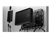 HP Poly Studio G62 - Utan nätsladd - videokonferenssystem - Certifierad för Microsoft-teams, Certifierad för Poly Video - svart - TAA-kompatibel - med PoE+ Adapter 99T18AA#AC3