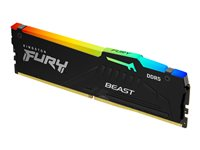 Kingston FURY Beast RGB - DDR5 - modul - 32 GB - DIMM 288-pin - 5600 MHz / PC5-44800 - CL36 - 1.25 V - ej buffrad - on-die ECC KF556C36BBEA-32