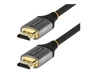 StarTech.com 3 m HDMI 2.1-kabel 8K - Certifierad Ultra High Speed HDMI-kabel 48 Gbit/s - 8K 60 Hz/4K 120 Hz HDR10 + eARC - Ultra HD 8K HDMI-kabel - Monitor/TV/skärm - Flexibel TPE-mantel - Ultra High Speed - HDMI-kabel med Ethernet - HDMI hane till HDMI hane - 3 m - skärmad - grå, svart - passiv, 4K120Hz stöd, 8K60 Hz (7680 x 4320) stöd - för P/N: 4PORT-8K-HDMI-SWITCH HDMM21V3M