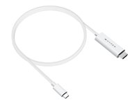 HyperDrive - Adapterkabel - 24 pin USB-C hane till HDMI hane - 2.5 m - vit - 4K60Hz stöd, stöd för DP Alt-läge HD6007WHGL