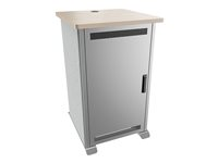 Middle Atlantic Forum Series - Rack skåp - 20 RU, 27" deep - kensington maple, magnesium, silvergrå - 20U - TAA-kompatibel FMR-2027E1MS