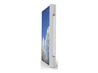 HI-ND - Hölje - liggande/stående - för platt panel - utomhus, fodral, för Samsung - låsbar - vit - väggmonterbar OW5516-1001-01