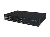 HPE Networking Comware 2150 8p 10M/100M/1G 2p SFP 1G 2p SFP+ 1G/10G - Switch - L3 - Administrerad - 8 x 10/100/1000Base-T + 2 x 1000Base-X SFP + 2 x 1 Gigabit/10 Gigabit SFP+ (upplänk/stackning) - rackmonterbar S6X56A#ABB