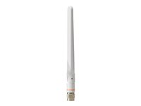 Cisco Aironet Dual-band Self-identifying - Antenn - dipol - Wi-Fi - 2 dBi (för 2,4 GHz), 4 dBi (för 5 GHz) - inomhus - vit - för Catalyst 9120AXE, 9120AXP AIR-ANT2524DW-RS=