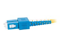 C2G SC-SC 9/125 OS1 Duplex Singlemode PVC Fiber Optic Cable (LSZH) - Patch-kabel - SC enkelläge (hane) till SC enkelläge (hane) - 1 m - fiberoptisk - duplex - 9 / 125 mikrometer - OS1 - halogenfri - gul 85568