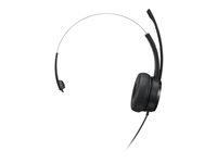 Lenovo 100 - Headset - på örat - kabelansluten - USB-A - svart 4XD1B61617