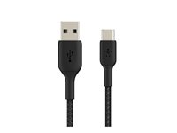 Belkin BoostCharge - USB-kabel - 24 pin USB-C (hane) till USB (hane) - 1 m - svart CAB002BT1MBK