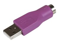 StarTech.com PS/2-tangentbord till USB-ersättningsadapter – F/M - Tangentbordsadapter - PS/2 (hona) till USB (hane) GC46MFKEY