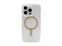 ZAGG Milan Snap - Baksidesskydd för mobiltelefon - MagSafe-kompatibilitet - guldfärgat glitter - för Apple iPhone 16 Pro 702315128