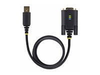 StarTech.com 6.6ft (2m) USB to Serial Adapter Cable, COM Retention, RS232 - USB / seriell kabel - USB (hane) till DB-9 (hane) skruvbar - 2 m - formpressad, robust - svart 1P6FFC-USB-SERIAL