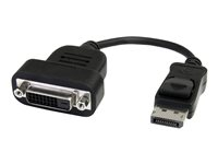 StarTech.com DisplayPort till DVI-adapter - Aktiv DisplayPort till DVI-D-adapter/videokonverterare 1080p - DP 1.2 till DVI-skärmkabel adapterdongel - DP till DVI-adapter - Låsande DP-kontakt - DisplayPort-adapter - DisplayPort (hane) till DVI-D (hona) - 20 cm - svart - för P/N: DKM30CHDPD, DKM30CHDPDUE, SV231QDPU34K, TB32DP14, TB3CDK2DPUE, TB3CDOCKDP, TB3DKM2DPL DP2DVIS