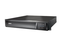 APC Smart-UPS X 1000 Rack/Tower LCD - UPS (kan monteras i rack) - AC 230 V - 800 Watt - 1000 VA - RS-232, USB - utgångskontakter: 8 - 2U - svart SMX1000I