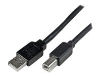 StarTech.com 20m / 65 ft Active USB 2.0 A to B Cable - Long 20 m USB Cable - 20m USB Printer Cable - 1x USB A (M), 1x USB B (M) - Black (USB2HAB65AC) - USB-kabel - USB typ B (hane) till USB (hane) - USB 2.0 - 20 m - svart - för P/N: ICUSB232D USB2HAB65AC