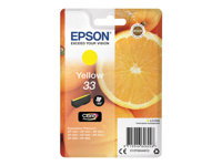 Epson 33 - 4.5 ml - gul - original - blister - bläckpatron - för Expression Home XP-635, 830; Expression Premium XP-530, 540, 630, 635, 640, 645, 830, 900 C13T33444012