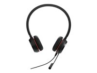 Jabra Evolve 30 II MS stereo - Headset - på örat - kabelansluten - USB-C, 3,5 mm kontakt - Certifierad för Skype for Buisness 5399-823-389