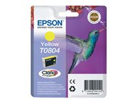 Epson T0804 - 7.4 ml - gul - original - blister - bläckpatron - för Stylus Photo P50, PX650, PX660, PX700, PX710, PX720, PX730, PX800, PX810, PX820, PX830 C13T08044011