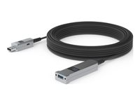 Huddly - USB-förlängningskabel - USB typ A (hane) till USB typ A (hona) - USB 3.0 - 5 V - 900 mA - 15 m - Active Optical Cable (AOC) - svart 7090043790436