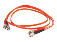C2G Low-Smoke Zero-Halogen - Patch-kabel - ST-läge (multi-mode) (hane) till ST-läge (multi-mode) (hane) - 2 m - fiberoptisk - 62,5/125 mikron - orange 85208