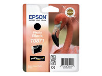 Epson T0871 - 11.4 ml - foto-svart - original - blister - bläckpatron - för Stylus Photo R1900 C13T08714010