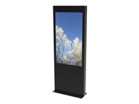 HI-ND Single totem - Ställ - för LCD-display - svart, RAL 9005 - skärmstorlek: 55" - golvstående - för LG 55; Samsung QM55 ST5500-5001-02