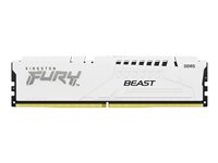 Kingston FURY Beast - DDR5 - modul - 16 GB - DIMM 288-pin - 6800 MHz / PC5-54400 - CL34 - 1.4 V - ej buffrad - on-die ECC - vit KF568C34BW-16