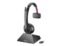 Poly Savi 8210 Office - Savi 8200 series - headset - på örat - DECT / Bluetooth - trådlös - svart - Zoomcertifierad 8D3K5AA#ABB