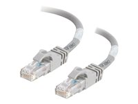 C2G Cat6 Booted Unshielded (UTP) Network Patch Cable - Patch-kabel - RJ-45 (hane) till RJ-45 (hane) - 2 m - UTP - CAT 6 - formpressad, hakfri, tvinnad - grå 83368