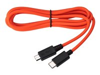 Jabra - USB-kabel - 24 pin USB-C (hane) till mikro-USB typ B (hane) - 1.5 m - orangeröd 14208-27