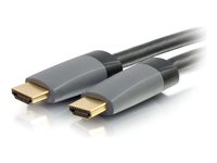 C2G 16.5ft Select High Speed HDMI Cable with Ethernet, 4k, In-Wall CL2-Rated - HDMI-kabel med Ethernet - HDMI hane till HDMI hane - 5.03 m - skärmad - svart - stöd för 4K 50631