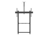 Multibrackets M Floorstand Pro MBF1U 150 - Vagn - för platt panel - aluminium - svart - skärmstorlek: 65"-100" 7350073739103