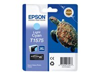 Epson T1575 - 25.9 ml - ljus cyan - original - blister - bläckpatron - för Stylus Photo R3000 C13T15754010