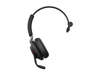 Jabra Evolve2 65 MS Mono - Headset - på örat - konvertibel - Bluetooth - trådlös - USB-A - ljudisolerande - svart - med laddningsställ - Certifierad för Microsoft-teams 26599-899-989