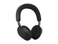 Jabra Evolve3 75 UC - Headset - på örat - Bluetooth - trådlös - aktiv brusradering - USB-A via Bluetooth-adapter - ljudisolerande - svart - UC-certifierad 37599-989-999