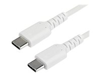 StarTech.com 1 m USB-C-kabel&nbsp;-&nbsp;vit - USB-kabel - USB-C (hane) rak till USB-C (hane) rak - Thunderbolt 3 / USB 2.0 - 1 m - vit RUSB2CC1MW