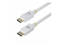 StarTech.com 10ft White VESA Certified DisplayPort 1.2 Cable with Latches - DisplayPort-kabel - DisplayPort (hane) spärrad till DisplayPort (hane) spärrad - DisplayPort 1.2 - 3 m - 4K60Hz stöd, 2K144Hz stöd, 1080p stöd 240 Hz, halogenfri, passiv - vit DP12-CABLE-10FTW
