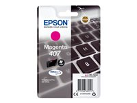 Epson 407 - 20.3 ml - L-storlek - magenta - original - bläckpatron - för WorkForce Pro WF-4745, WF-4745DTWF C13T07U340