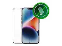 dbramante1928 Eco-shield - Skärmskydd för mobiltelefon - bulk - med sekretessfilter - ramfärg svart - för Apple iPhone 13, 13 Pro, 14, 16e, 17e ESE4CL004345