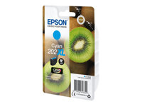 Epson 202XL - 8.5 ml - hög kapacitet - cyan - original - blister - bläckpatron - för Expression Premium XP-6000, XP-6005, XP-6100, XP-6105 C13T02H24010