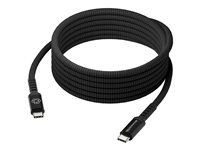 dbramante1928 IT - USB-kabel - 24 pin USB-C (hane) till 24 pin USB-C (hane) - 3 m - USB-strömförsörjning (100W), flätad kabel - svart CB30CCBL7236