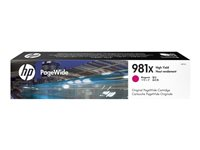 HP 981X - 116 ml - Lång livslängd - magenta - original - PageWide - bläckpatron - för PageWide Enterprise Color MFP 586; PageWide Managed Color E55650 L0R10A