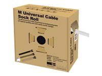 Multibrackets M Universal Cable Sock Roll 40 mm x 50 m - Kabelorganiserare - vit 7350022732490