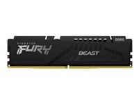 Kingston FURY Beast - DDR5 - modul - 32 GB - DIMM 288-pin - 5600 MT/s / PC5-44800 - CL36 - 1.25 V - ej buffrad - on-die ECC - svart KF556C36BBE-32