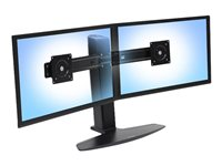 Ergotron Neo-Flex - Ställ - för 2 LCD-bildskärmar - svart - skärmstorlek: upp till 24 tum 4ZE0H15363