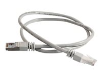 C2G Cat5e Booted Shielded (STP) Network Patch Cable - Patch-kabel - RJ-45 (hane) till RJ-45 (hane) - 20 m - STP - CAT 5e - formpressad - grå 83757