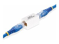StarTech.com RJ45 Coupler, Inline Cat6 Coupler, Female to Female (F/F) T568 Connector, Unshielded Ethernet Cable Extension (IN-CAT6-COUPLER-U1) - Kopplingsdon för nätverk - RJ-45 (hona) till RJ-45 (hona) - oskärmad - CAT 5/5e/6 - passiv - vit IN-CAT6-COUPLER-U1