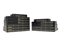 Cisco 250 Series SG250-50HP - Switch - L3 - smart - 48 x 10/100/1000 (PoE+) + 2 x kombination Gigabit Ethernet/Gigabit SFP - rackmonterbar - PoE+ (192 W) - återanvänd SG250-50HP-K9EU-RF