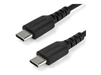 StarTech.com 2 m USB-C-kabel -&nbsp;svart&nbsp; - USB-kabel - 24 pin USB-C (hane) rak till 24 pin USB-C (hane) rak - USB 2.0 - 2 m - svart - för P/N: CDP2HDUACP2, SECTBLTDT, STNDTBLTMOB RUSB2CC2MB