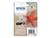 Epson 603 Multipack - 3-pack - gul, cyan, magenta - original - blister - bläckpatron - för Expression Home XP-2150, 2155, 3150, 3155, 4150, 4155; WorkForce WF-2820, 2840, 2845, 2870 C13T03U54010