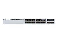 Cisco Catalyst 9300L - Network Essentials - switch - L3 - 24 x 10/100/1000 + 4 x 10 Gigabit SFP+ (upplänk) - rackmonterbar C9300L-24T-4X-E